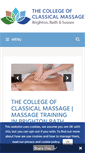 Mobile Screenshot of collegeofclassicalmassage.com